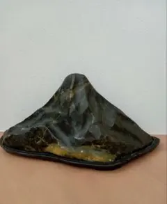 自然石 水石 鑑賞石 遠山石 台座付き 盆石 風水 置物 横幅44センチ