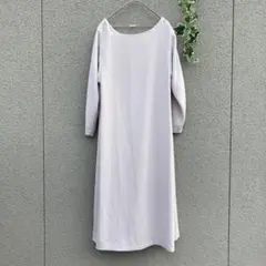 【アイボリーコート】バックオープンワンピース ミモレ丈 裏地 日本製のサムネイル