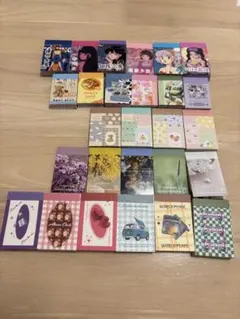 コラージュ素材まとめ売り　マスキングシール 複数冊 アニメ・花柄など約1000枚