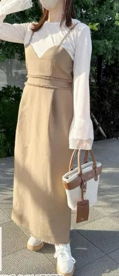 しまむら tomoフリンジワンピース