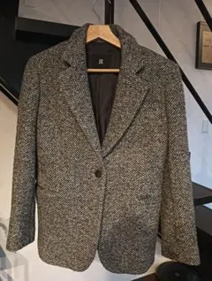 ヘリンボーン テーラードジャケット