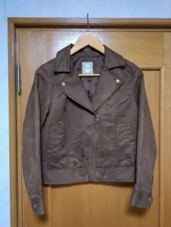 BEAMS ビームス　BEAMSHEART S ライダース　　スエード　茶