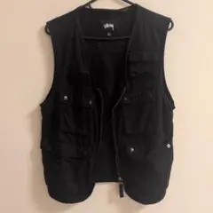stussy フィッシングベスト 千鳥格子 ショーン文字 Mサイズ - メルカリ