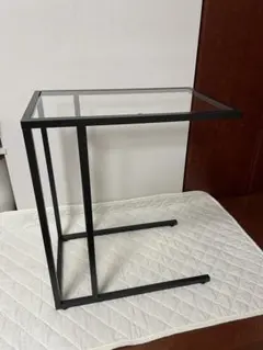 IKEA イケア サイドテーブル VITTSJÖ ヴィットショー 黒 ガラス天板
