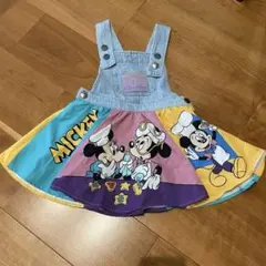 【美品】LITTC ミッキー＆ミニー ジャンバースカートのサムネイル