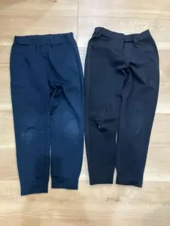 ユニクロ130 ジョガーパンツ 2色セット