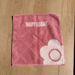 MARY QUANT ピンク 花柄 ハンカチ