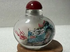 花と鳥のガラス鼻煙壺 手描き 內絵 鼻煙壺 中国伝統工芸 無形文化遺産