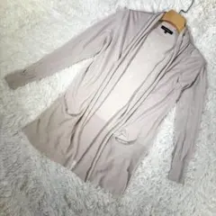 ロートレアモン【M相当】ロングカーディガン　ベージュ系