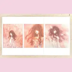 オリジナルポストカード〈夏〉3枚セット（手描きイラスト・絵画