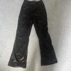 レザーフレアパンツ