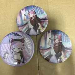 Selly CrazyRaccoon ピンバッジ 3個セット