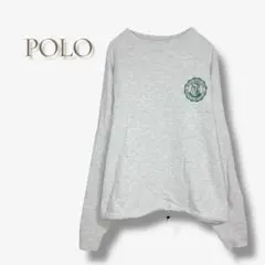 POLO BCS スウェット トレーナー グレー ドロスト ゆったり a1466