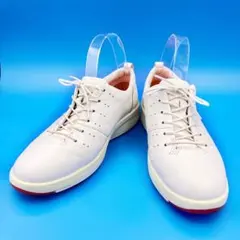 アキレスソルボ　レザースニーカー　23.5 白　コンフォートシューズレースアップ