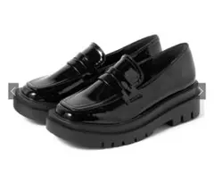 【GRL】スクエアトュレザー厚底ローファー[fa005]