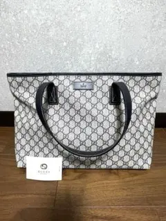 GUCCI トートバッグ GGスプリーム ネイビー