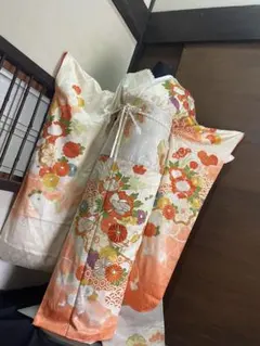 ☆専用です☆振袖フルセット(7点)・成人式・金駒刺繍・金彩加工・絞り・モダン 振袖フルセット(7点)・成人式・大輪花模様・金彩加工・宝尽くし