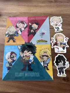 ヒロアカ　セイムス　クリアファイル　ステッカー