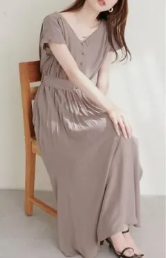 カシュクール2WAYプリーツワンピース