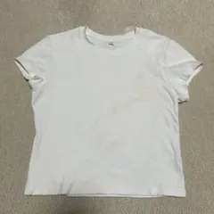 UNIQLOホワイト 半袖 Tシャツ 汚れあり