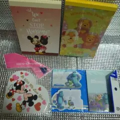 ディズニー ミッキー・ミニー プーさん メモ帳セット