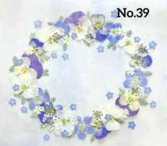 押し花素材　No.39 ブルー系セット