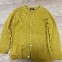 マスタード Vネック カーディガン