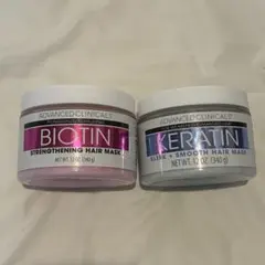 コ*ス様 ADVANCED CLINICALS ヘアマスク ケラチン ビオチンのサムネイル