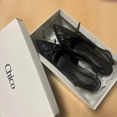 【Chico】レースアップデザインミュール/レディースミュール/Ｓ/ブラックのサムネイル