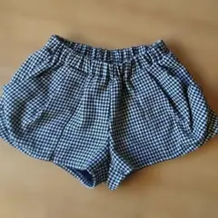 千鳥格子黒と白のチェック柄ショートパンツ平成ギャル
