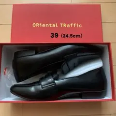 ORiental TRaffic スクエアトゥローファー　ブラック　39のサムネイル