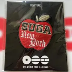 BTS】SUGA 刺繍ピンバッジ NEW YORK POP-UP限定 - メルカリ