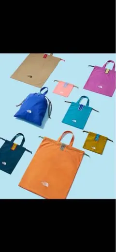 ザノースフェイス Lサイズ 限定 ギフトバッグ ギフト巾着 オレンジのサムネイル