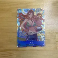 ワンピースカード　ナミ　プロモ　アジア　ミニ缶　asia