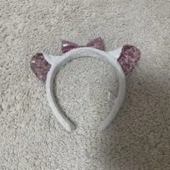 ディズニーカチューシャ おしゃれキャット マリー スパンコール