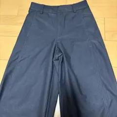 UNIQLO ジャージーバレルレッグパンツ　ネイビー S