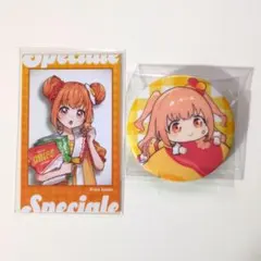 にじさんじ 雲母たまこ すぺしゃーれ 1周年チェキ ハフアニ缶バ 2点セット