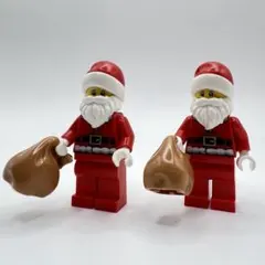 B4新品未使用レゴ正規品ミニフィグ　サンタクロース　袋付　2体セット
