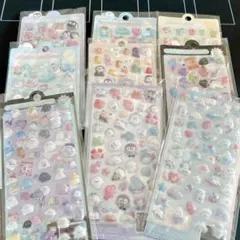 【大容量❗️お得セット】3D立体シール　ぷっくりシール　ボンボンドロップ　9シート