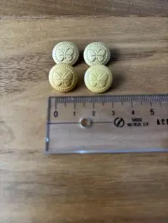 【新品】森英恵 ハナエモリ 制服ボタン 蝶々 4個セット