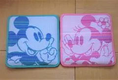 ミッキー & ミニー ペア 座布団