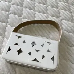 ADD CULUMN（アドカラム）「DISK - HAND」ホワイトハンドバッグ