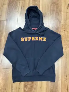 Supreme ネイビー フード付きパーカー