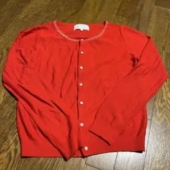 ROPÉ PICNIC 赤 カーディガン 38サイズ