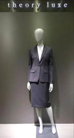 【美品】Theory luxe ストライプ スカート スーツ セットアップ／38