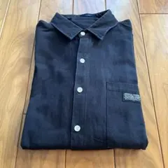 黒 Mサイズ 長袖シャツ ポケット付き