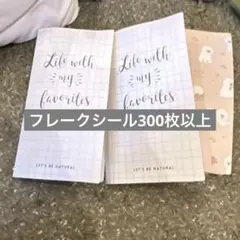週末セール！フレークシール　大量　ファイル3冊分