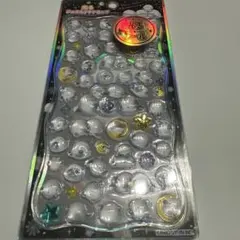 【正規品】光るジュエルプチドロップシール　ストーンつき　シマエナガ