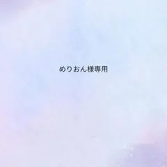 めりおん様専用ページ