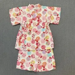 甚平　女の子　金魚　90